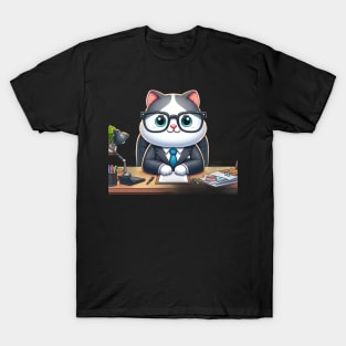 The Cute Cat Boss Compendium: A Treasury of Feline Funnies T-Shirt